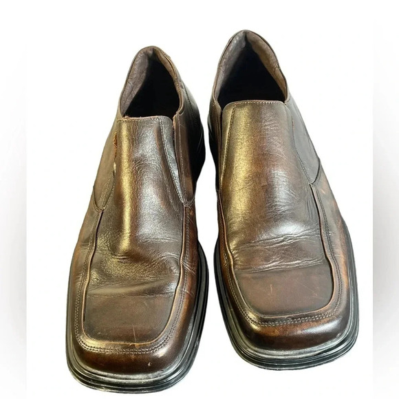 ALDO Vintage Leather Slip On Brown Size  45/11-11.5 - Picture 6 of 11